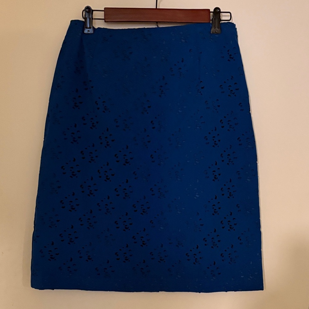 Coldwater Creek Blue Pencil Skirt 10